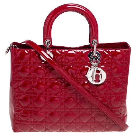 patent leather dior bag|lady Dior bag cannage.